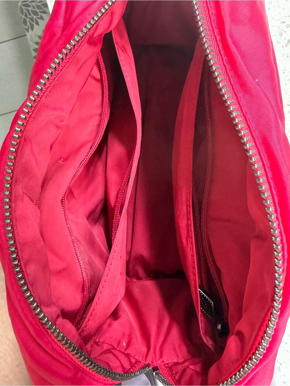 MZ Wallace Vibrant Pink Nylon Cosmetic Pouch - Picture 7 of 12